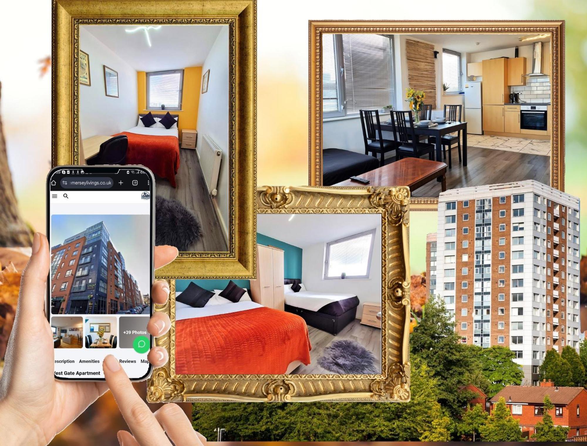 Sidemersey Livings - Central And Quiet 2-Bedroom Apartment Liverpool Exteriör bild